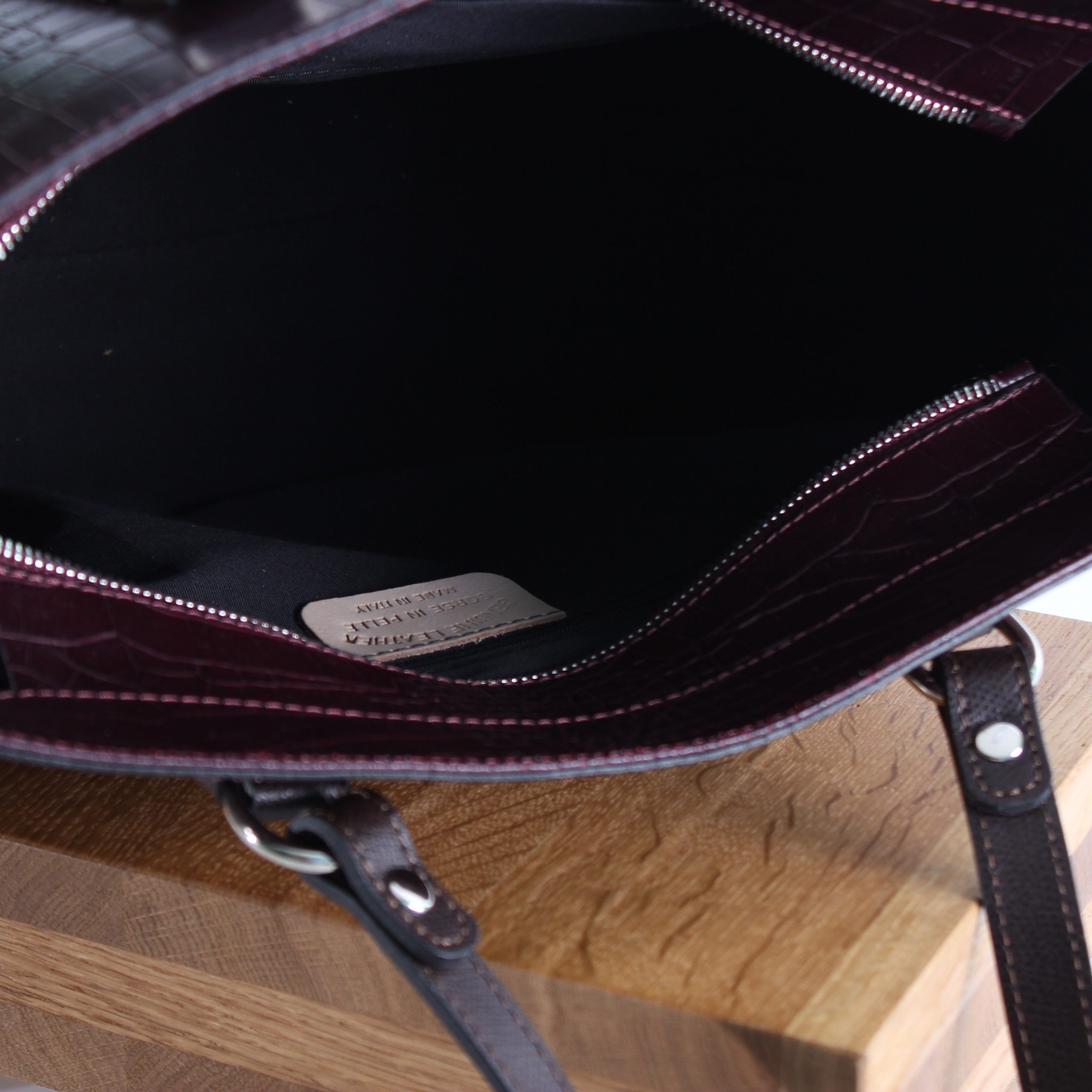 Leather handbag for women Morava - Image 3