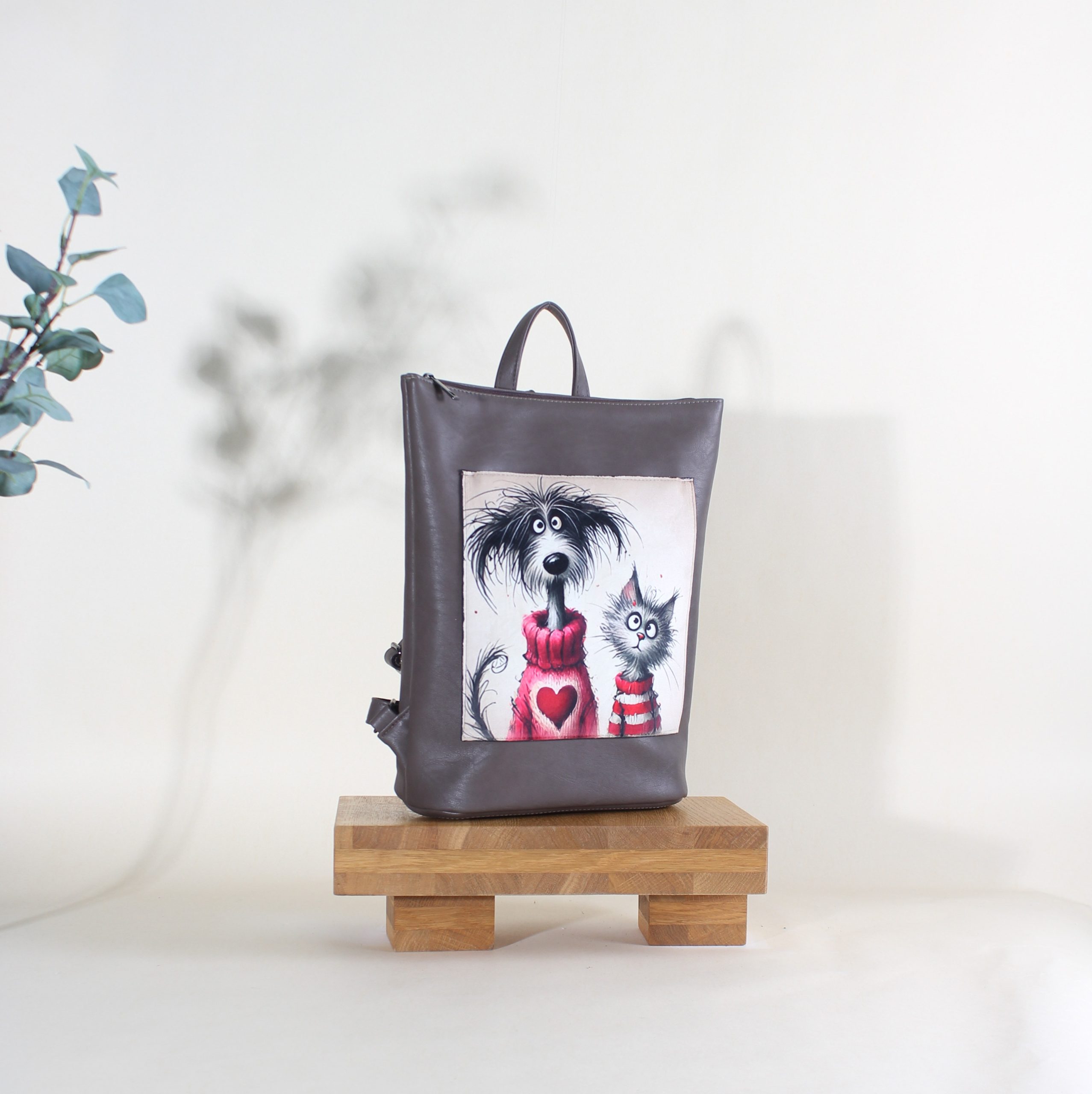 Dirbtinės odos kuprinė moterims Bora